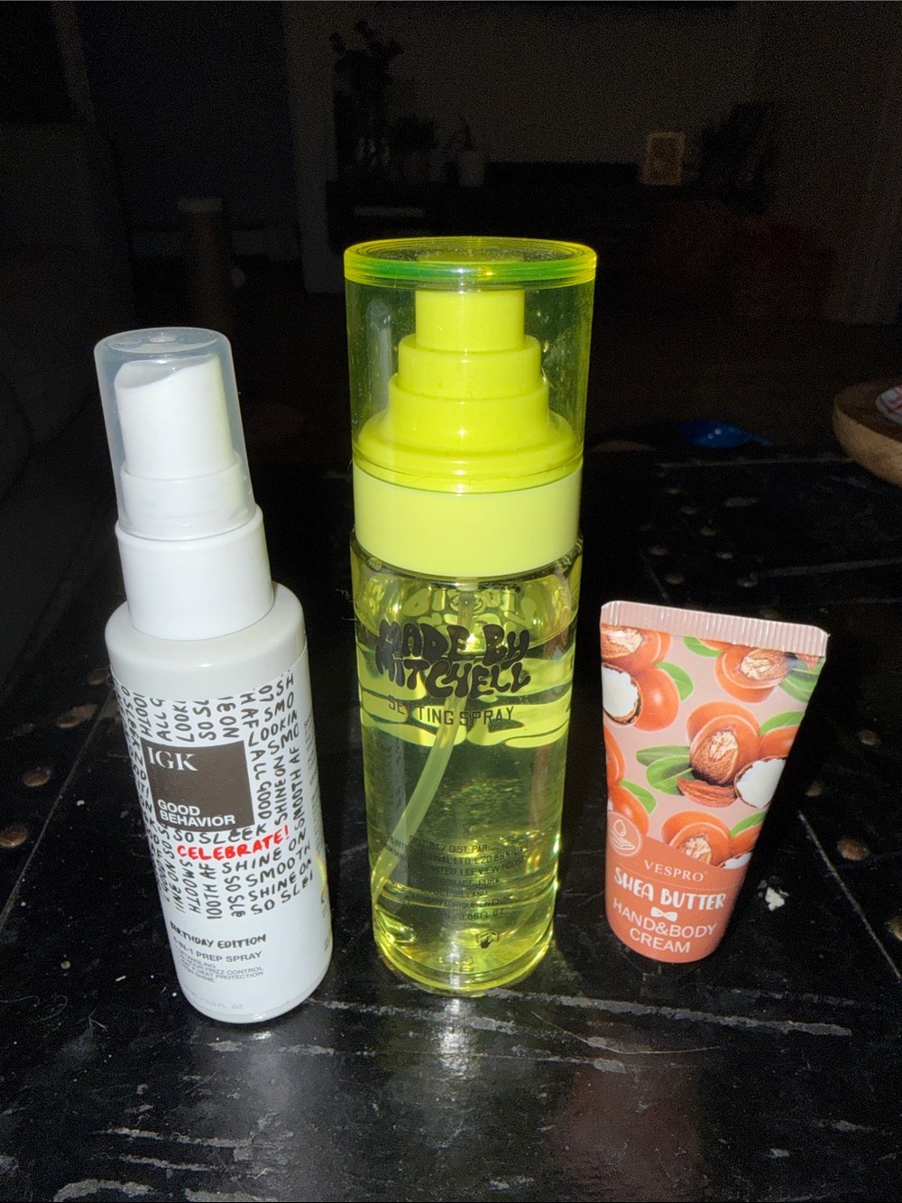 Random hair makeup lotion